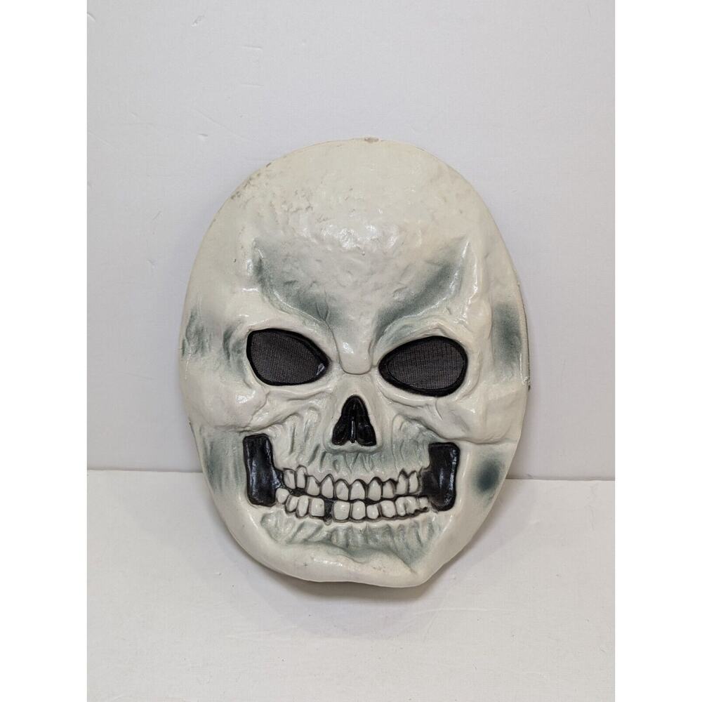 Vintage Halloween Mask Easter Unlimited White Black Skull Face Mask Skeleton